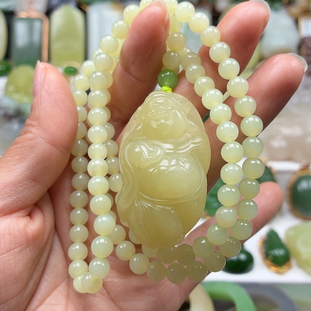 和田玉未镶嵌颈饰