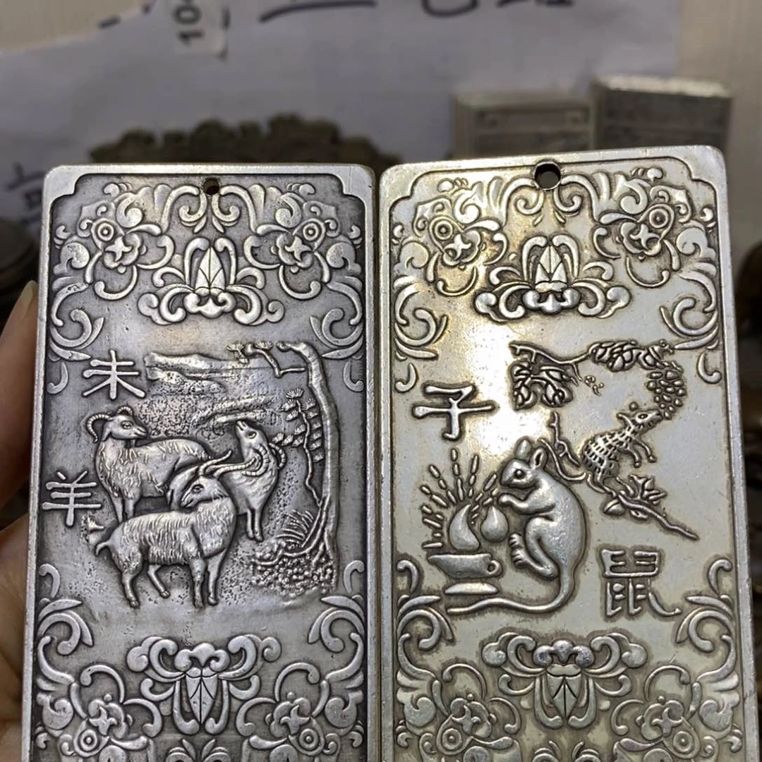 金属李*旺复古工艺品生肖