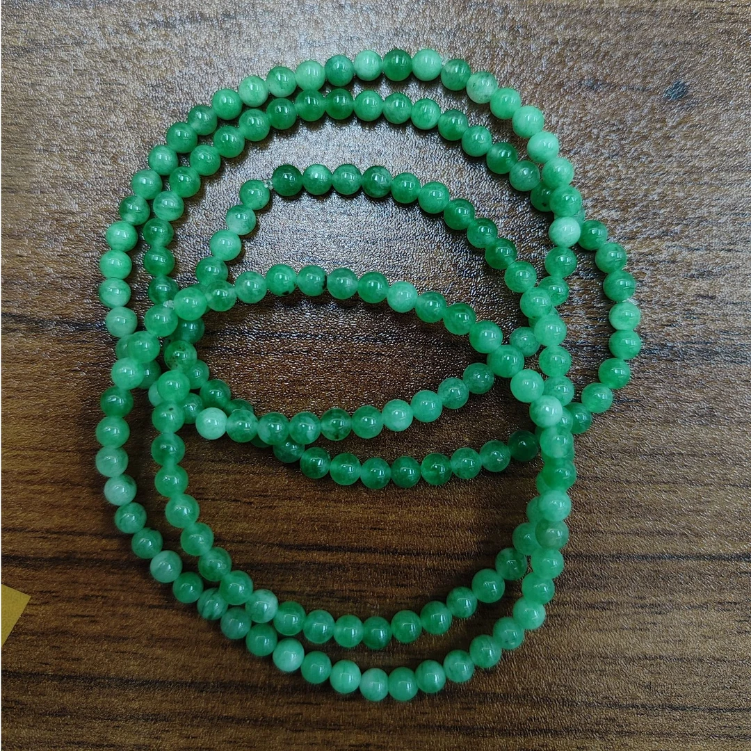 翡翠小米珠手串4mm*（多样性单个发货）.17