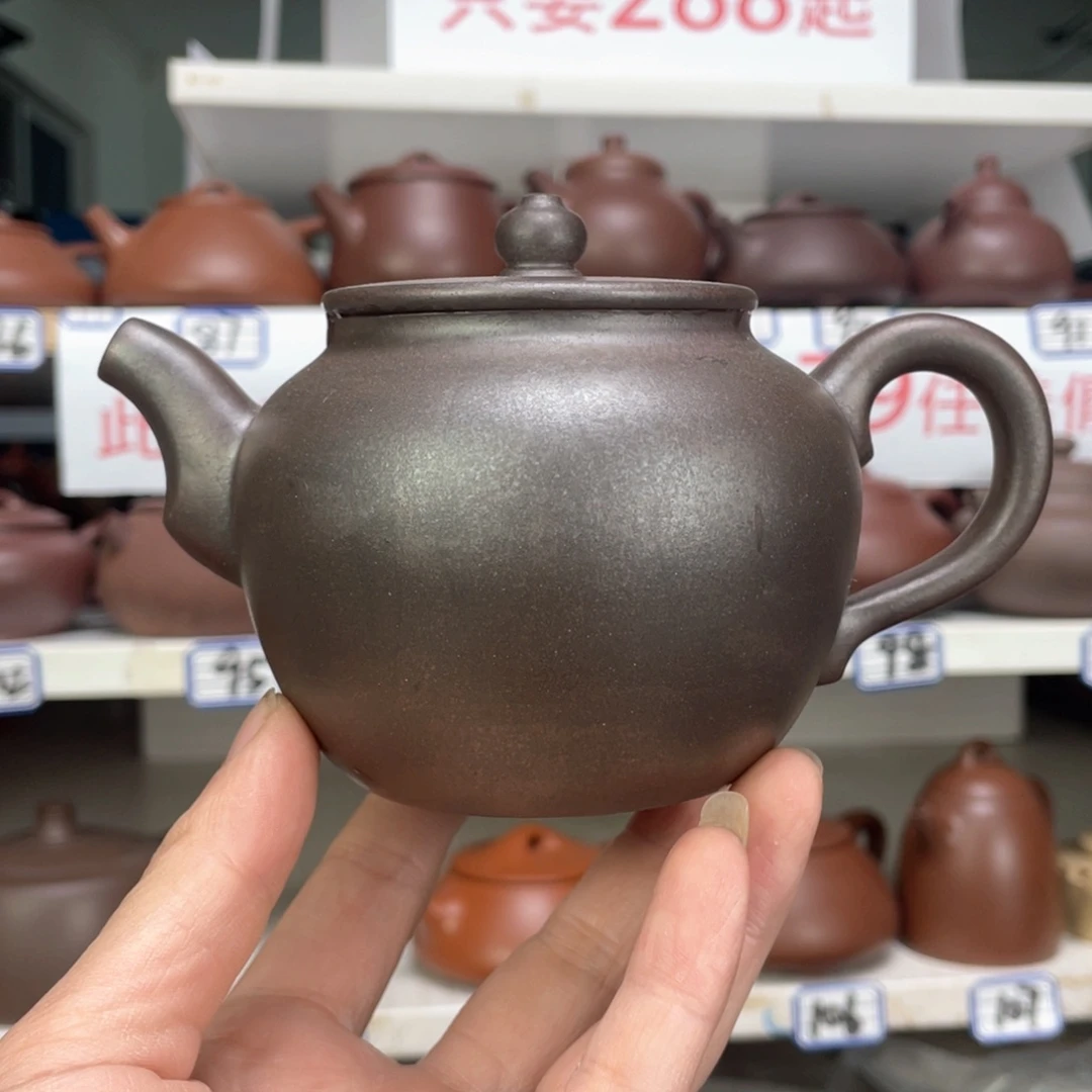 紫砂茶壶紫泥还原烧350毫升