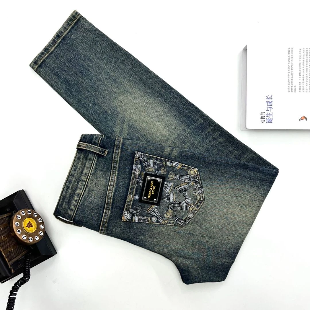 【四季款新品定制】7026-69重工水洗欧货牛仔裤
