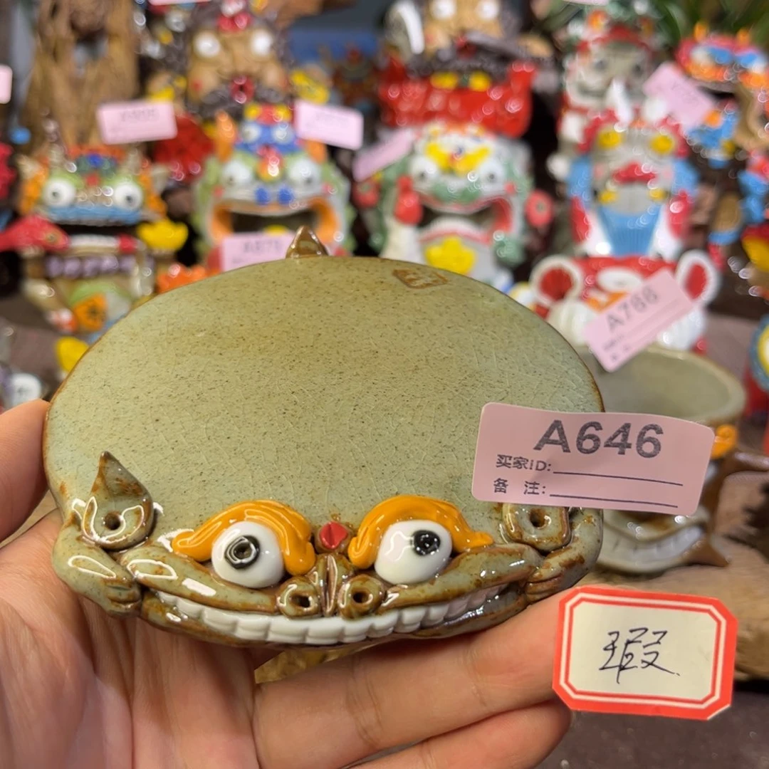 泥塑纯手工茶宠摆件