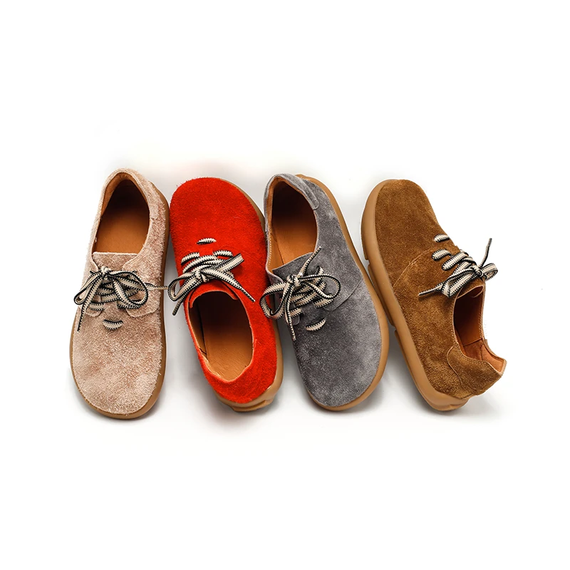 12288-8春秋系带吐司鞋单鞋女简约舒适百搭软底平底脖肯鞋奶奶鞋