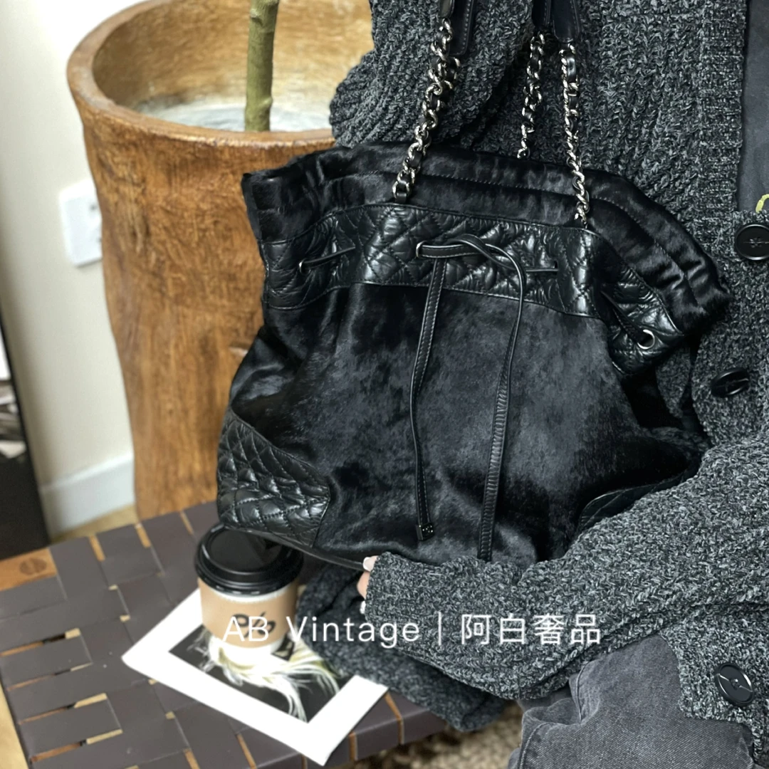 95新 Chanel/香奈儿 阿白奢品/香奈儿 马毛托特包