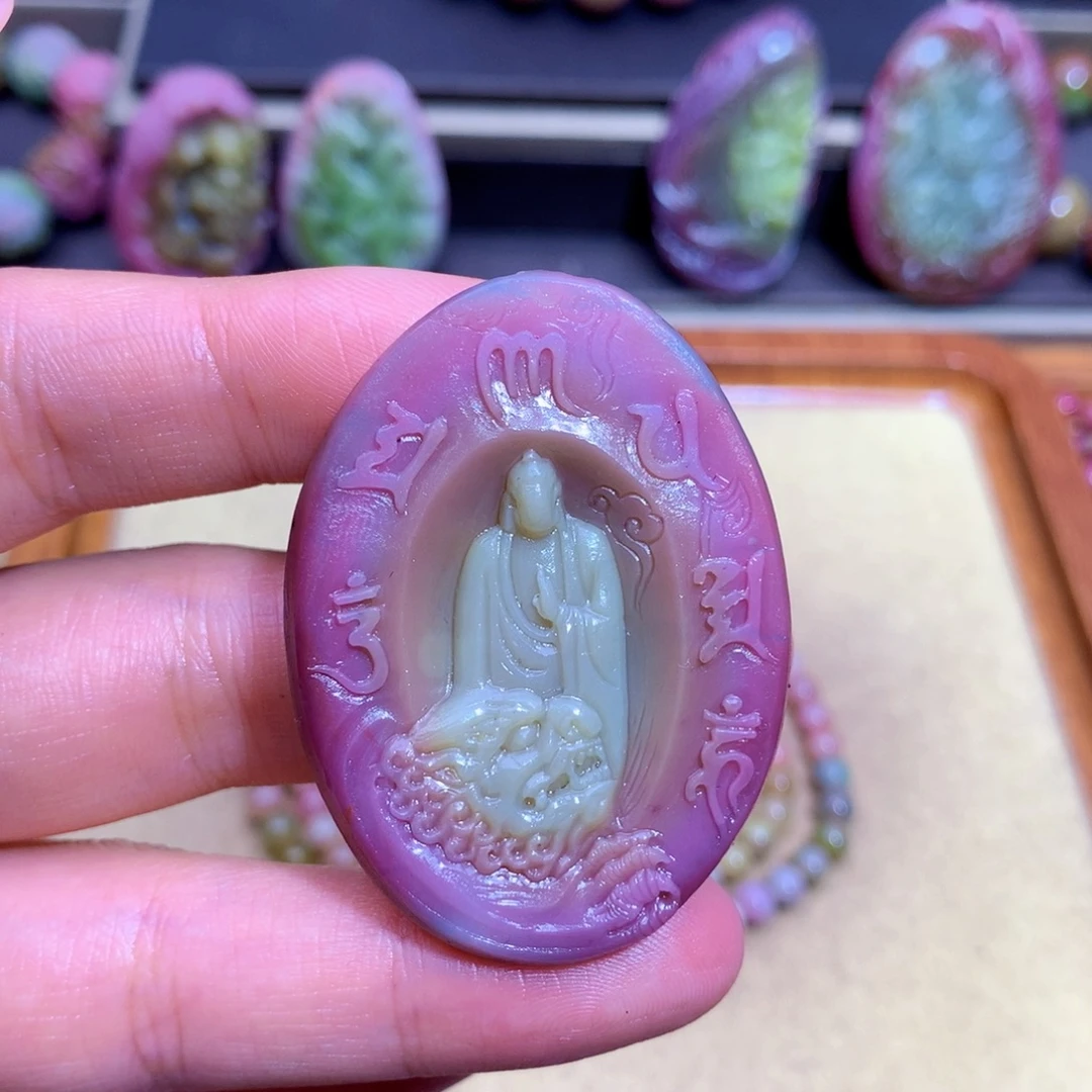 玛瑙未镶嵌挂件盐源定制