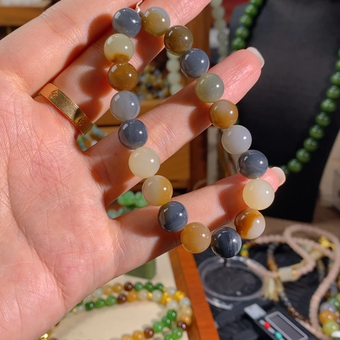 和田玉未镶嵌手链