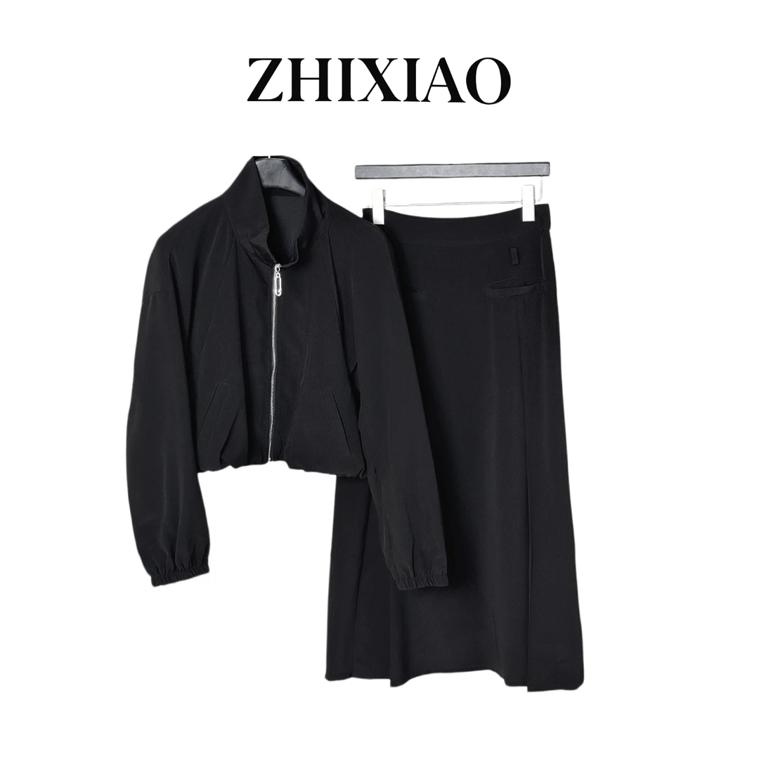 【ZHIXIAO】秋冬新款：拉链外套套装338026