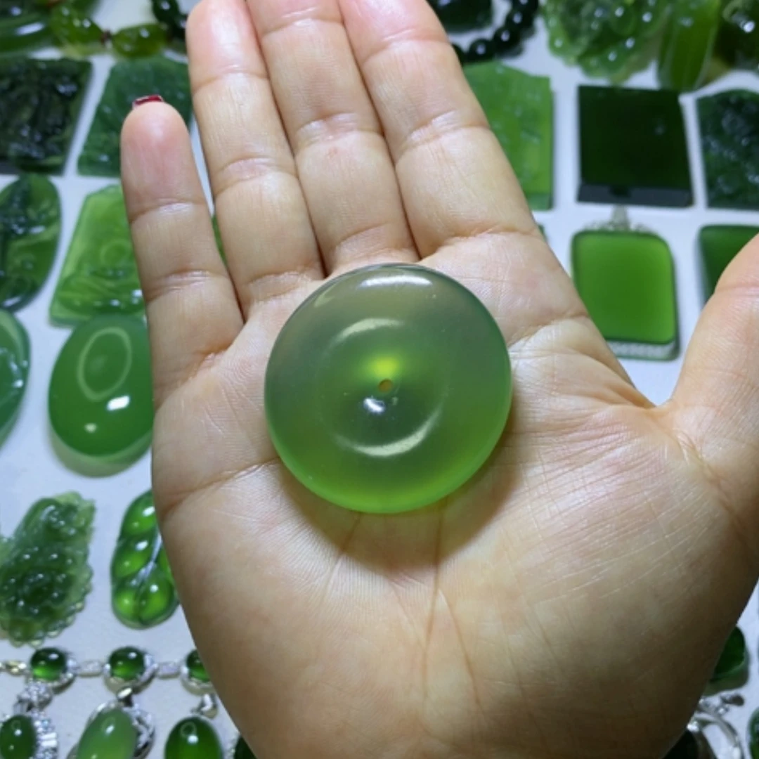 【闪购商品】蛇纹石玉颈饰未镶嵌石****8