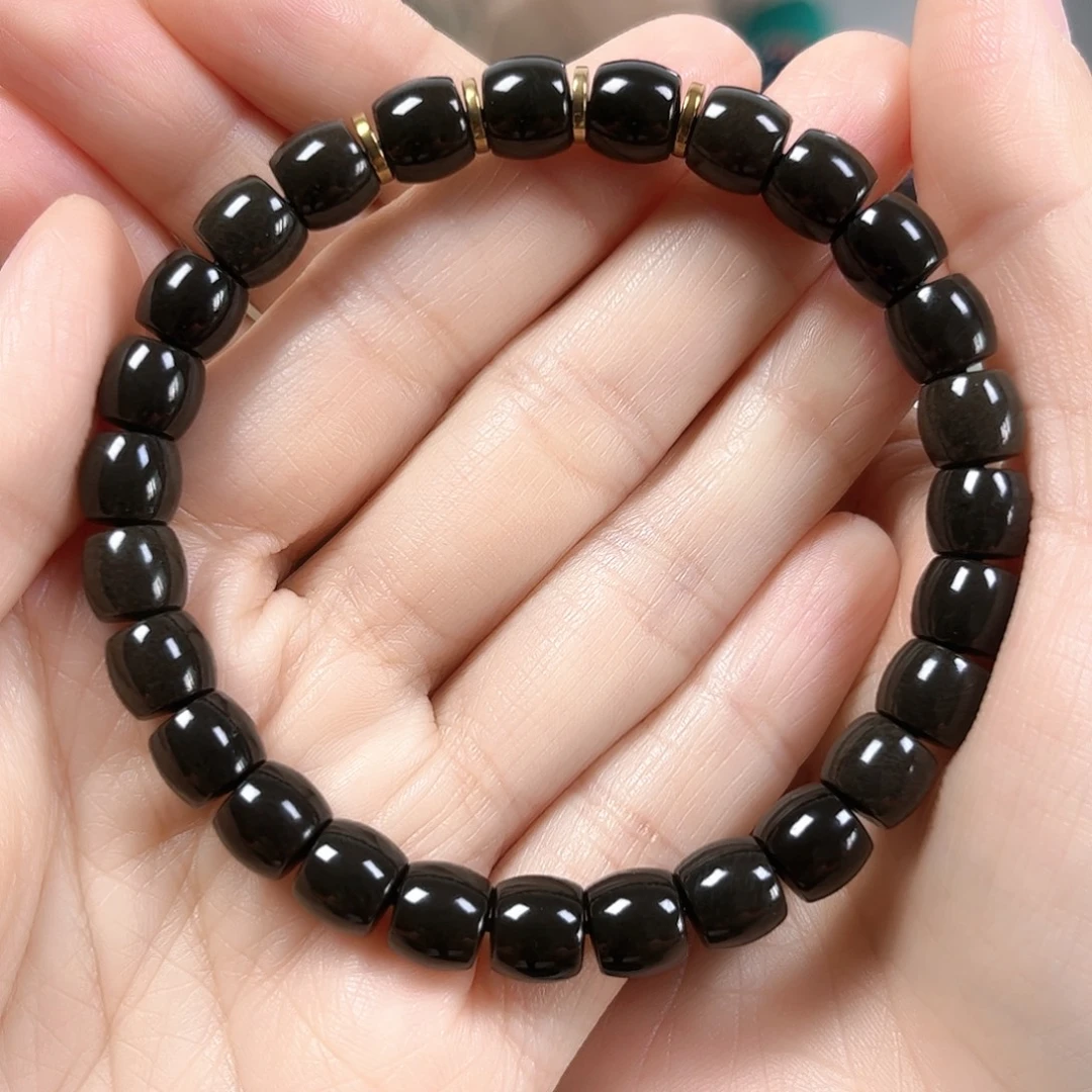 和田玉未镶嵌手串卡8直切