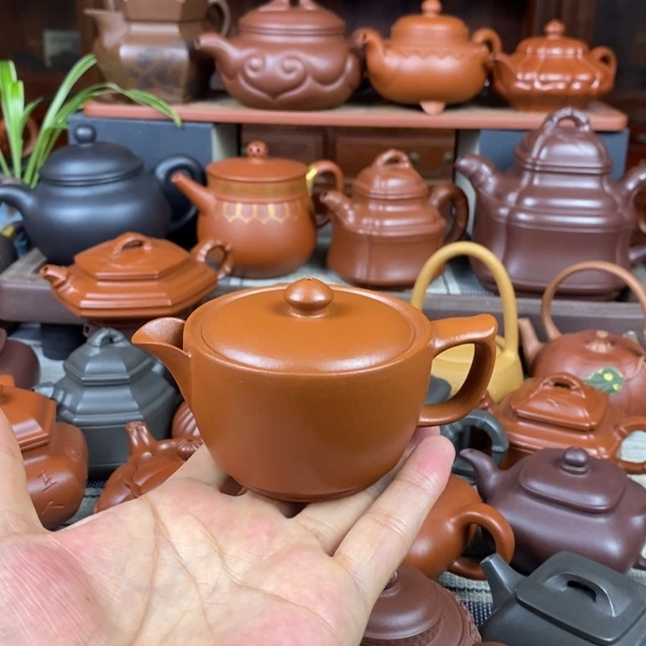 茶壶紫砂汉瓦130CC原矿赵庄朱泥双十一特价