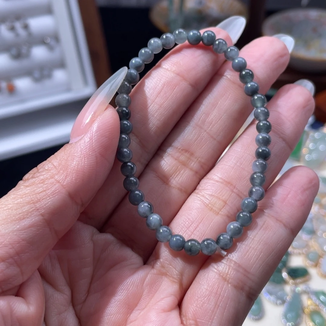 翡翠未镶嵌项链手串