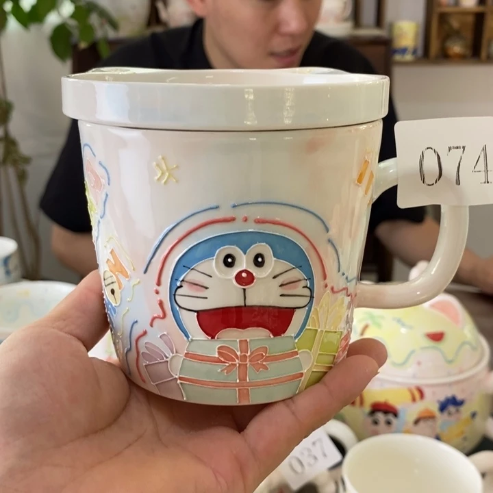 瓷片景德镇釉下彩手绘