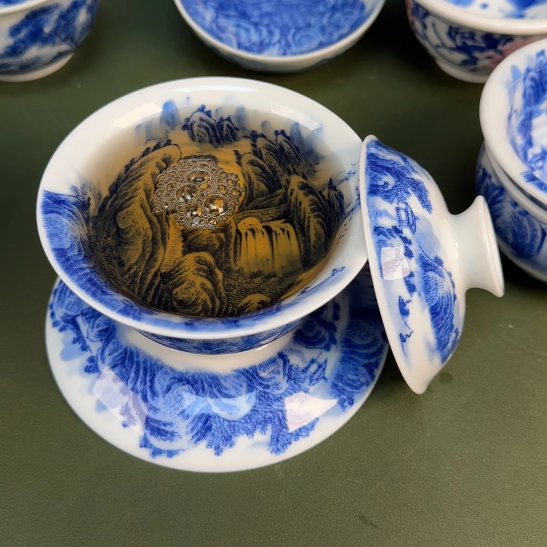 陶瓷景德镇纯手绘茶具圆圆299
