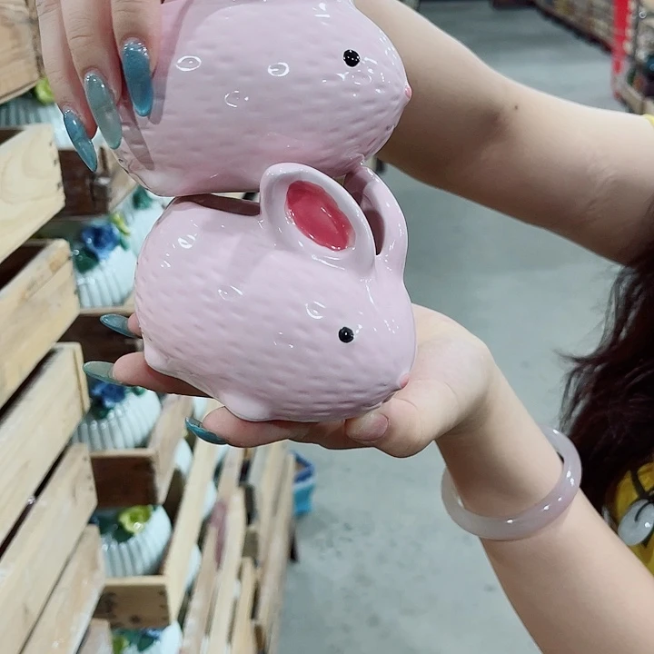 有孔，凑10元包邮陶瓷花盆发货！