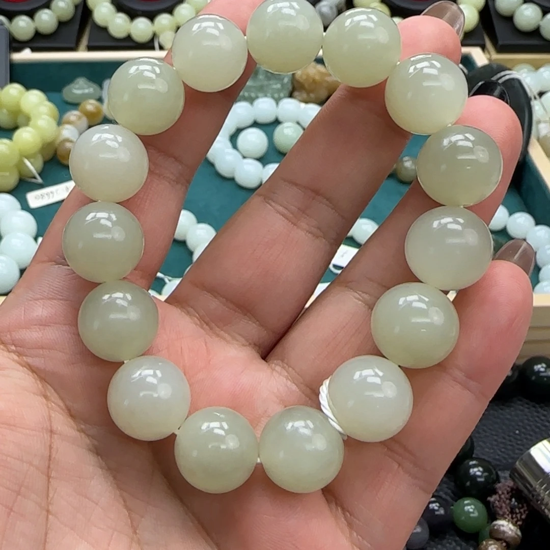 和田玉未镶嵌手链