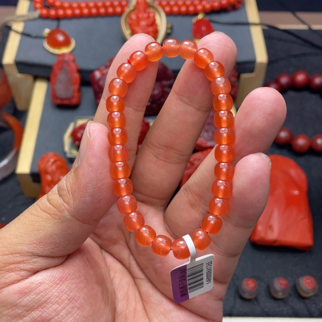 南红玛瑙未镶嵌颈饰