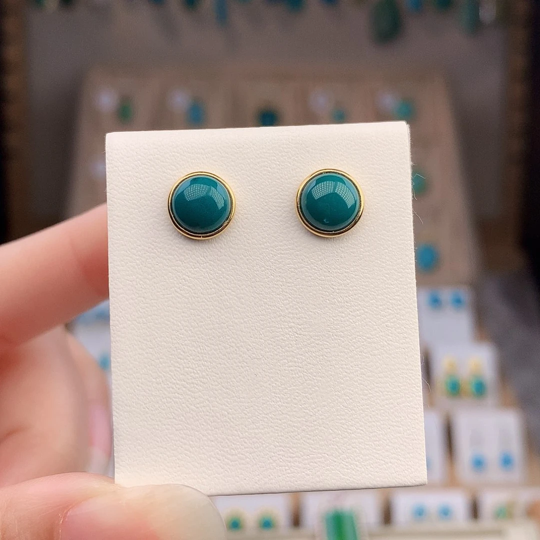 绿松石18K金镶嵌颈饰