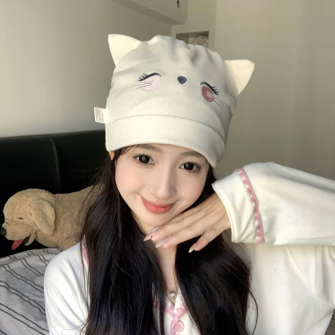 四季适合空调房双层加大小狐狸月子帽产妇帽月子防风产后月子必备