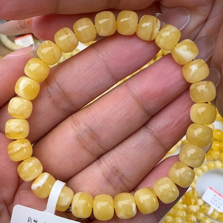 手串蜜蜡未镶嵌妖花老型手串