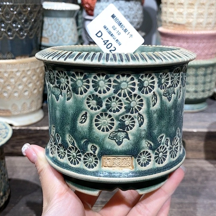 七里烧花盆2-10-402口径8