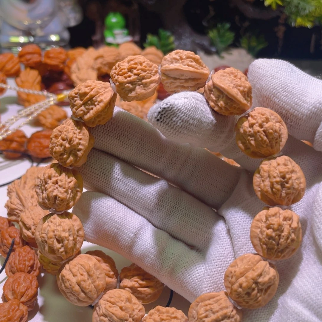 文玩核桃手串金蝉