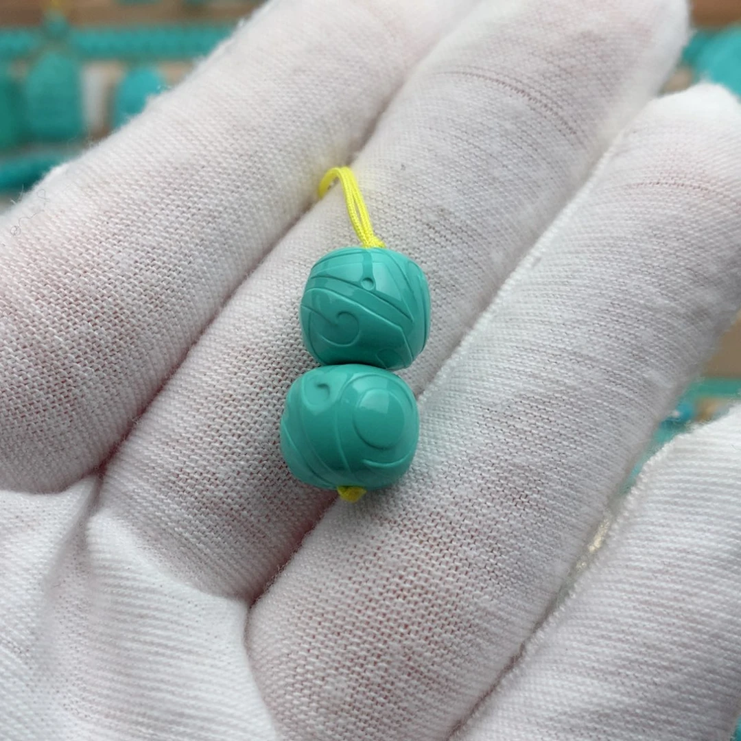 绿松石未镶嵌珠宝奇石10.1mm