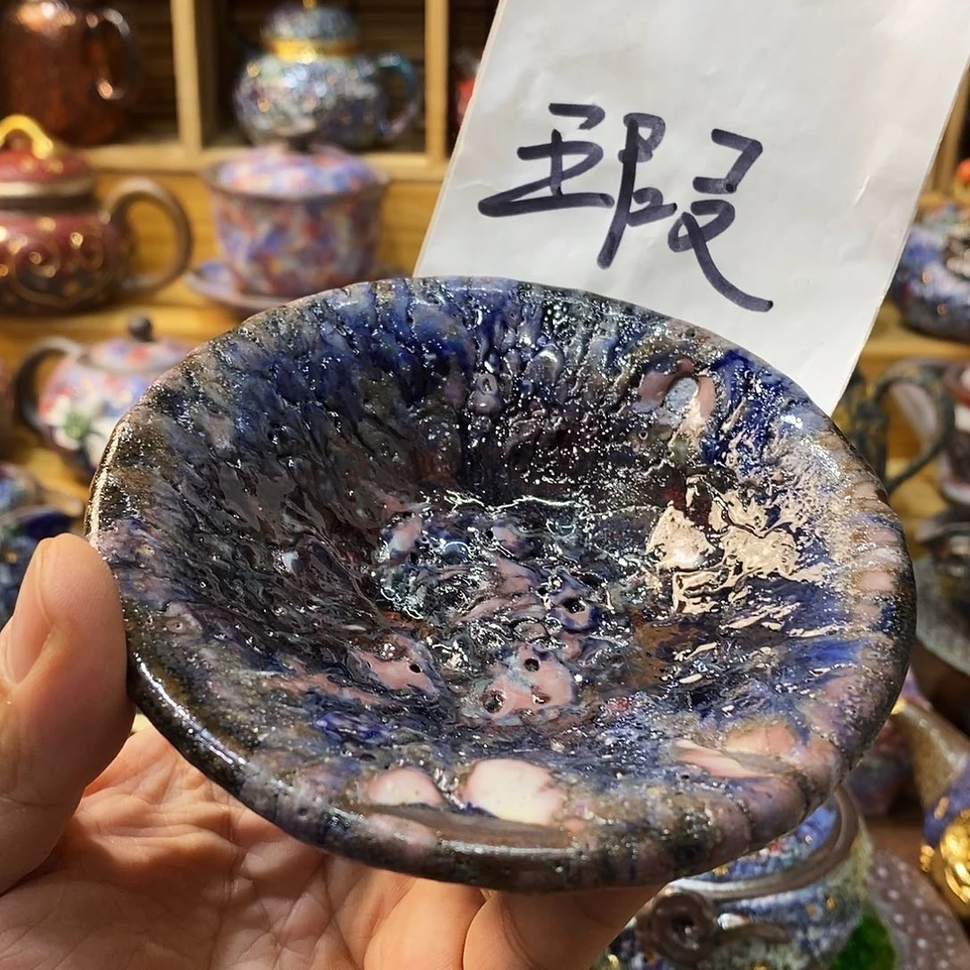 粗陶志野柴烧茶器