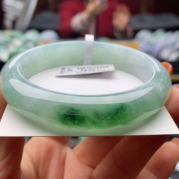 未镶嵌手镯翡翠56+正圈52