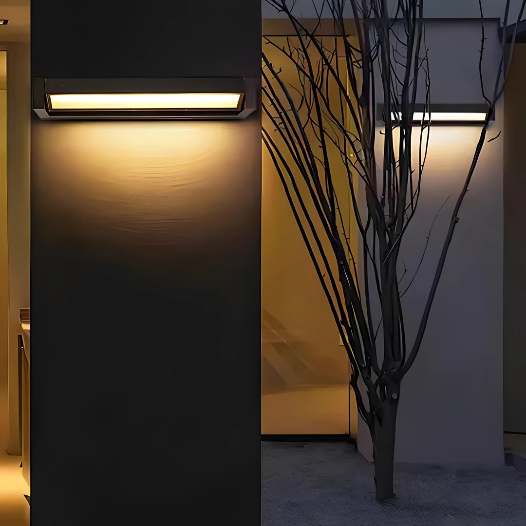 可调角度户外壁灯庭院花园外墙长条壁灯车库民宿会所门牌照明壁灯