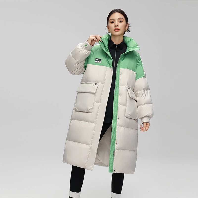 VONSRMAN高端立领羽绒服女冬季2025新款休闲气质加厚保暖中长外套