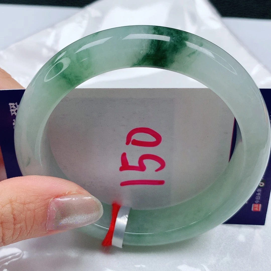 翡翠手镯未镶嵌59圈缅甸天然翡翠A货