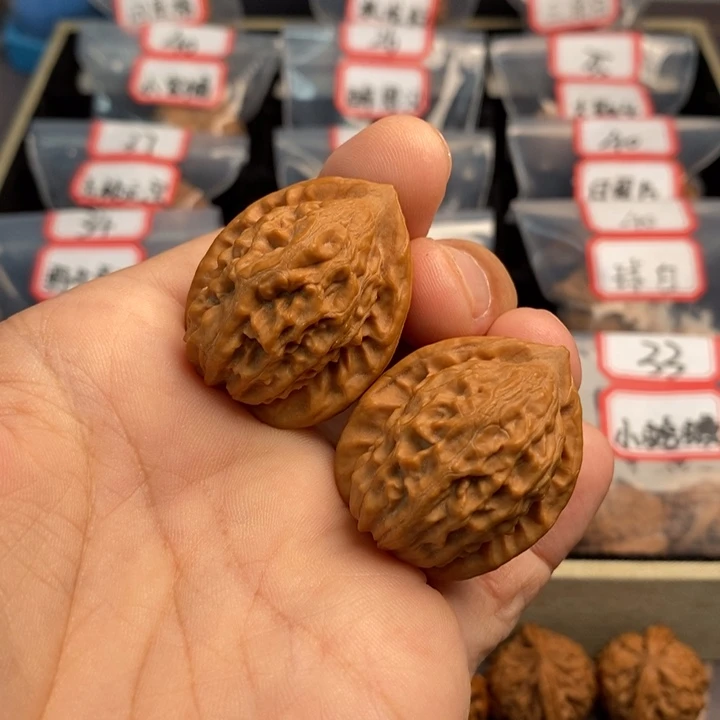 文玩核桃把件31小红袍全品