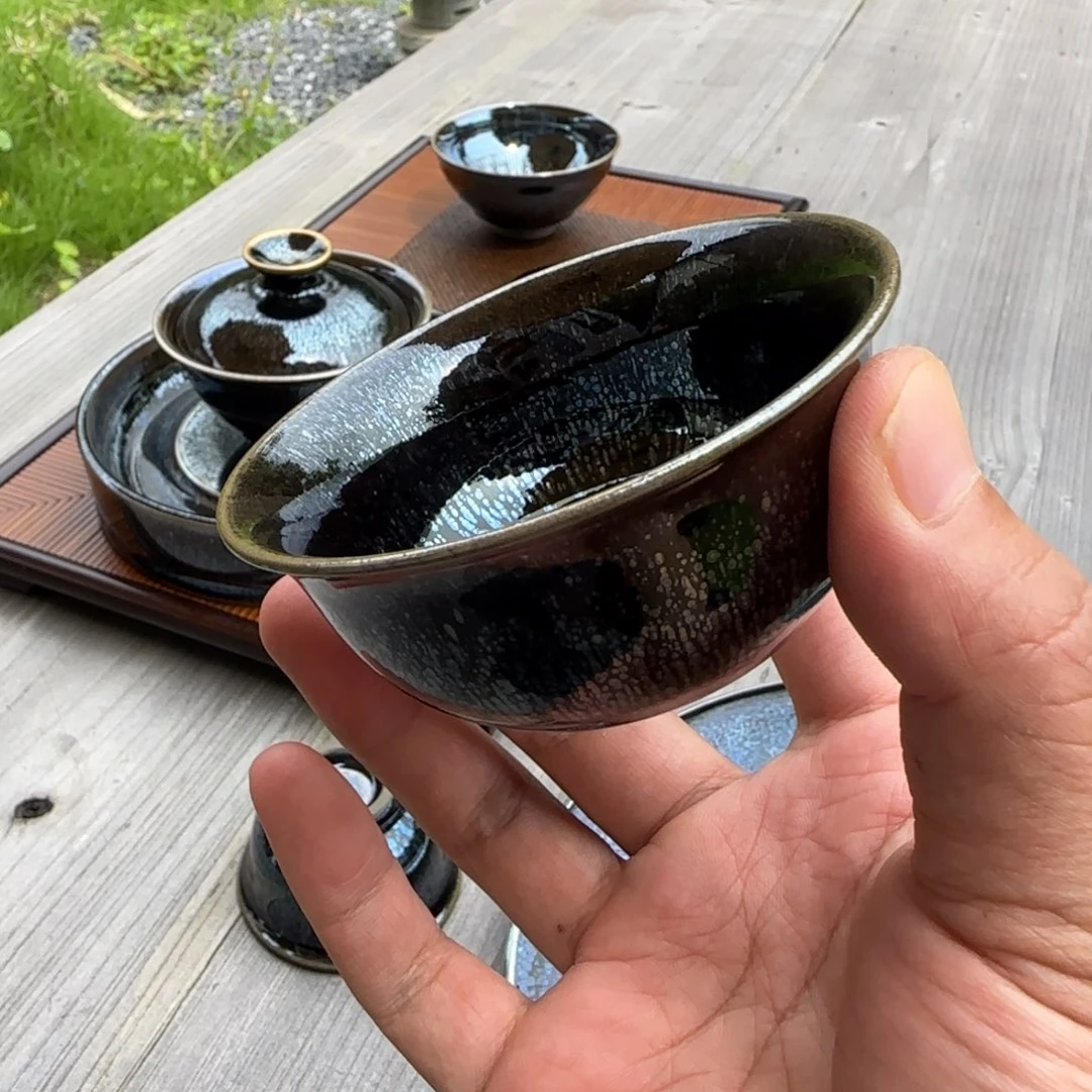 茶盏悠**得白丁谷隐鸡缸