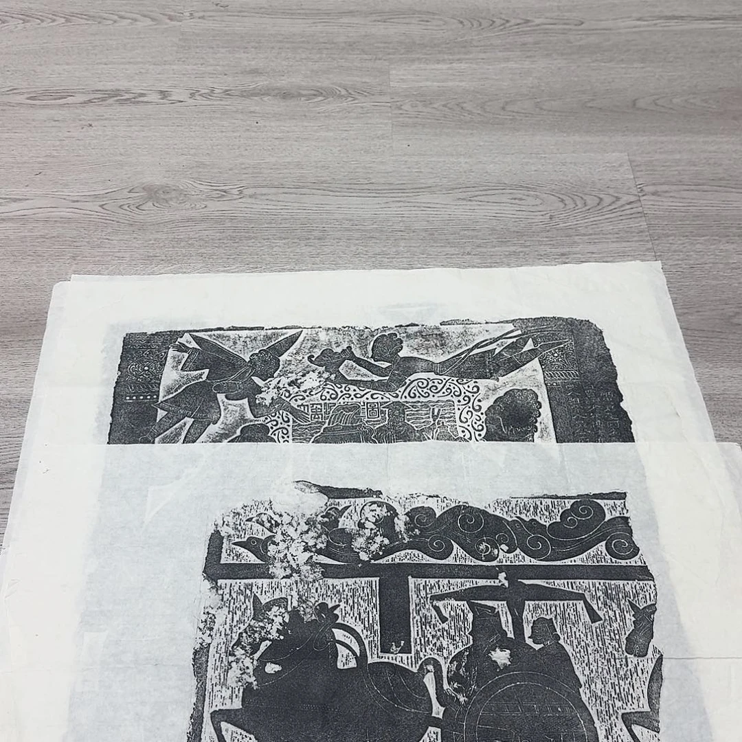 拓片用纸其他车马出行图