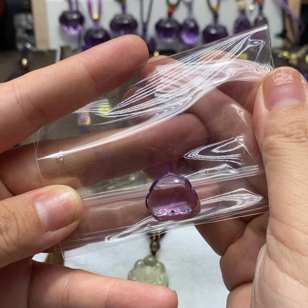 吊坠(赠链)未镶嵌紫晶紫水晶如意吊坠
