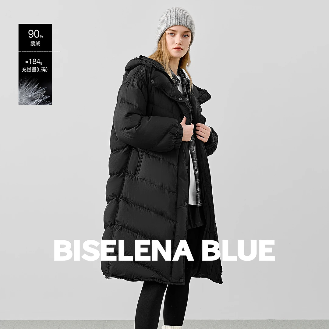 90鹅绒云朵连帽鹅绒服女士2025年冬季新款8502