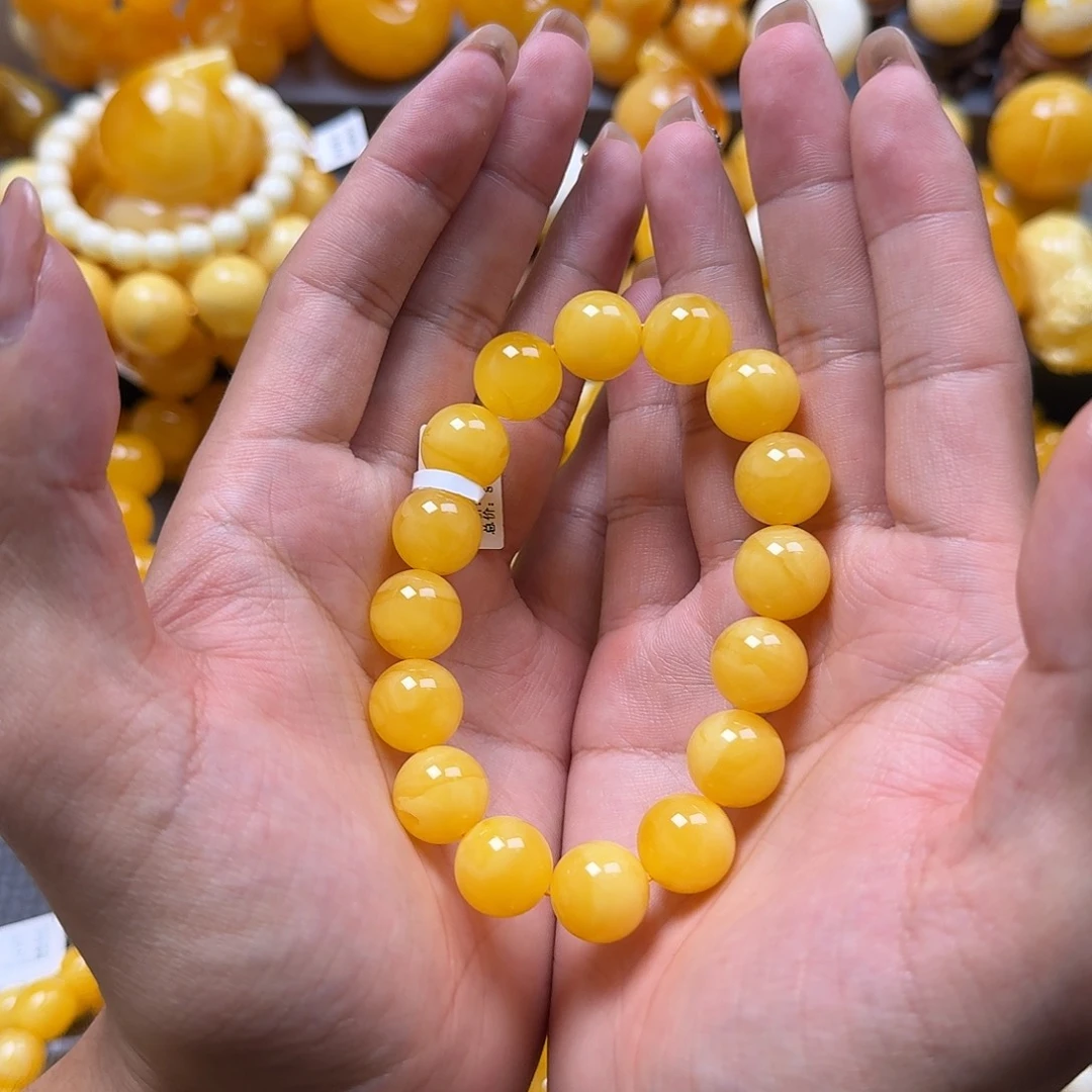 未镶嵌蜜蜡珠宝奇石同料14mm