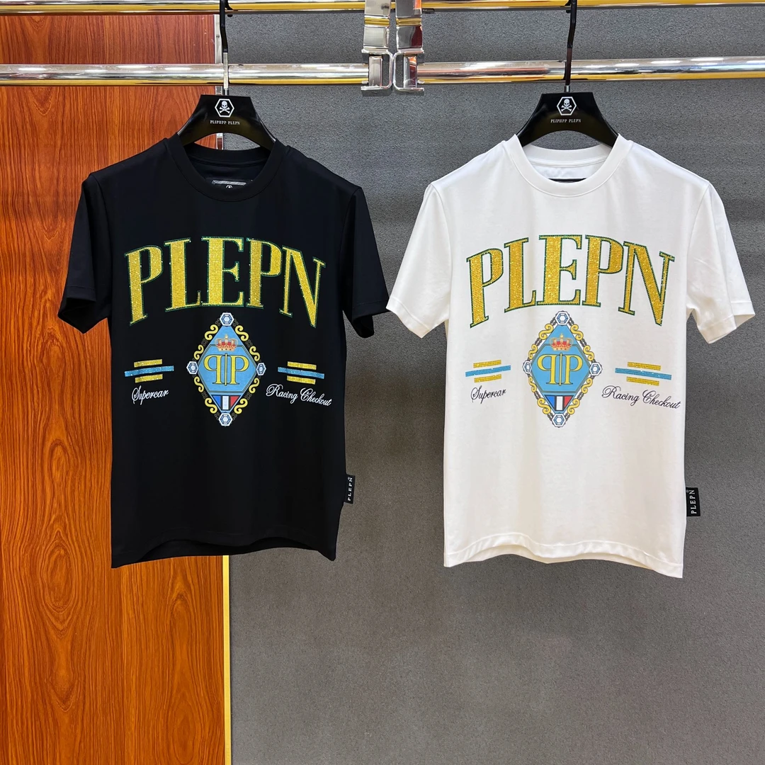 PHILIPP PLEIN 皇冠烫钻男士经典休闲弹力圆领短袖T恤1725