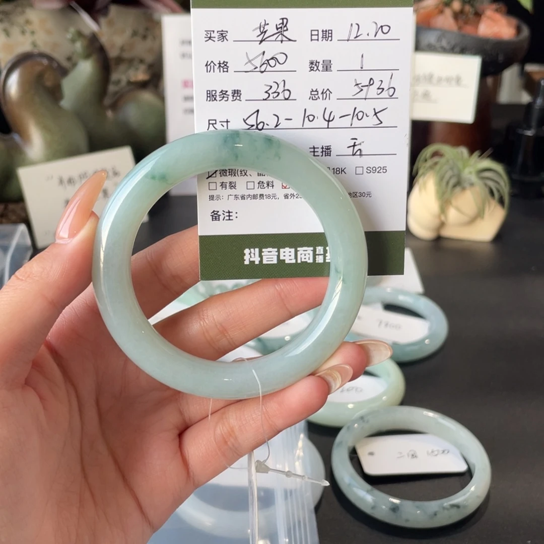 ****鱼翡翠未镶嵌手镯翡翠
