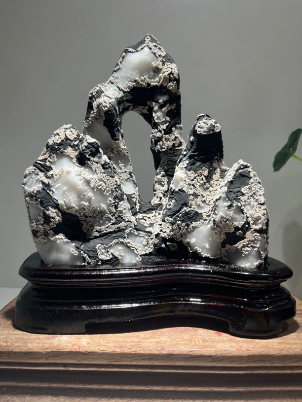 灵璧石白灵玉-雪花灵