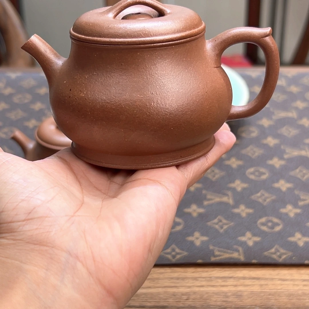 紫砂茶壶原矿桃花泥