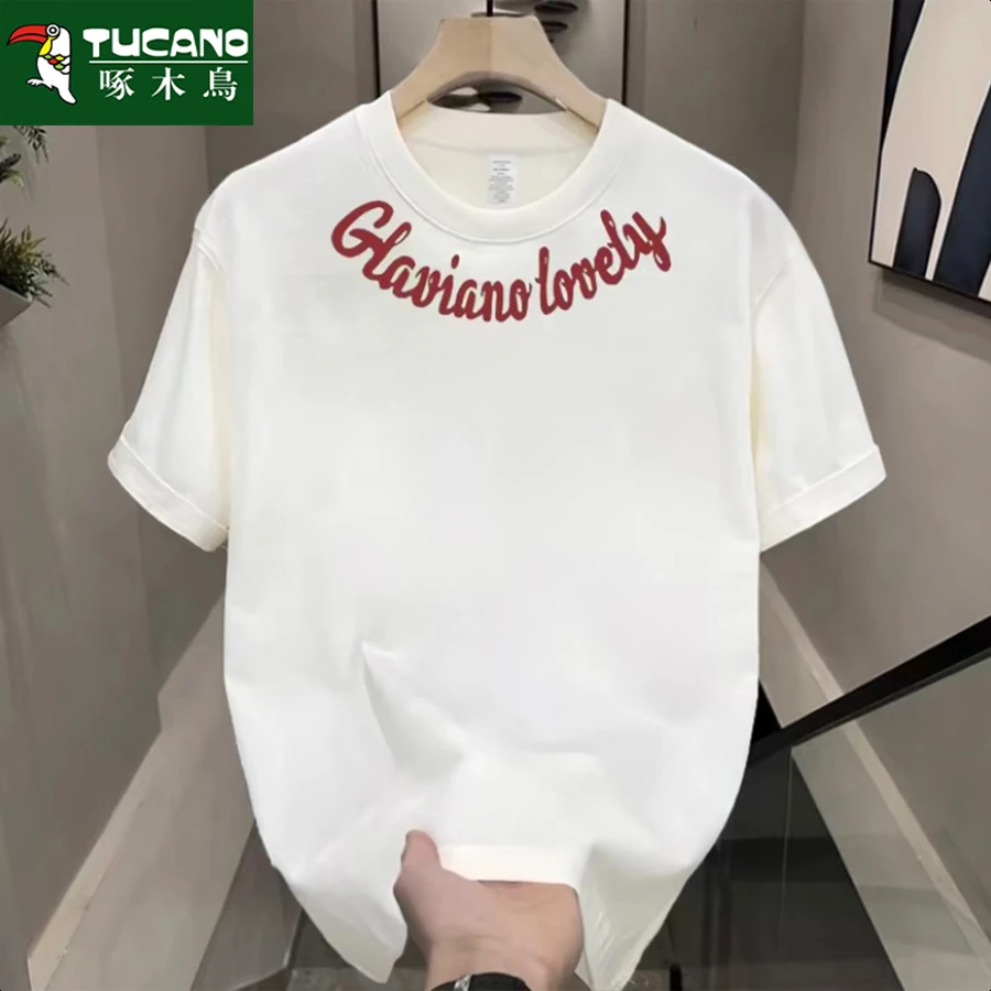 啄木鸟短袖夏季常规欧美嘻哈纯棉T恤t恤印花半袖春夏男士宽松