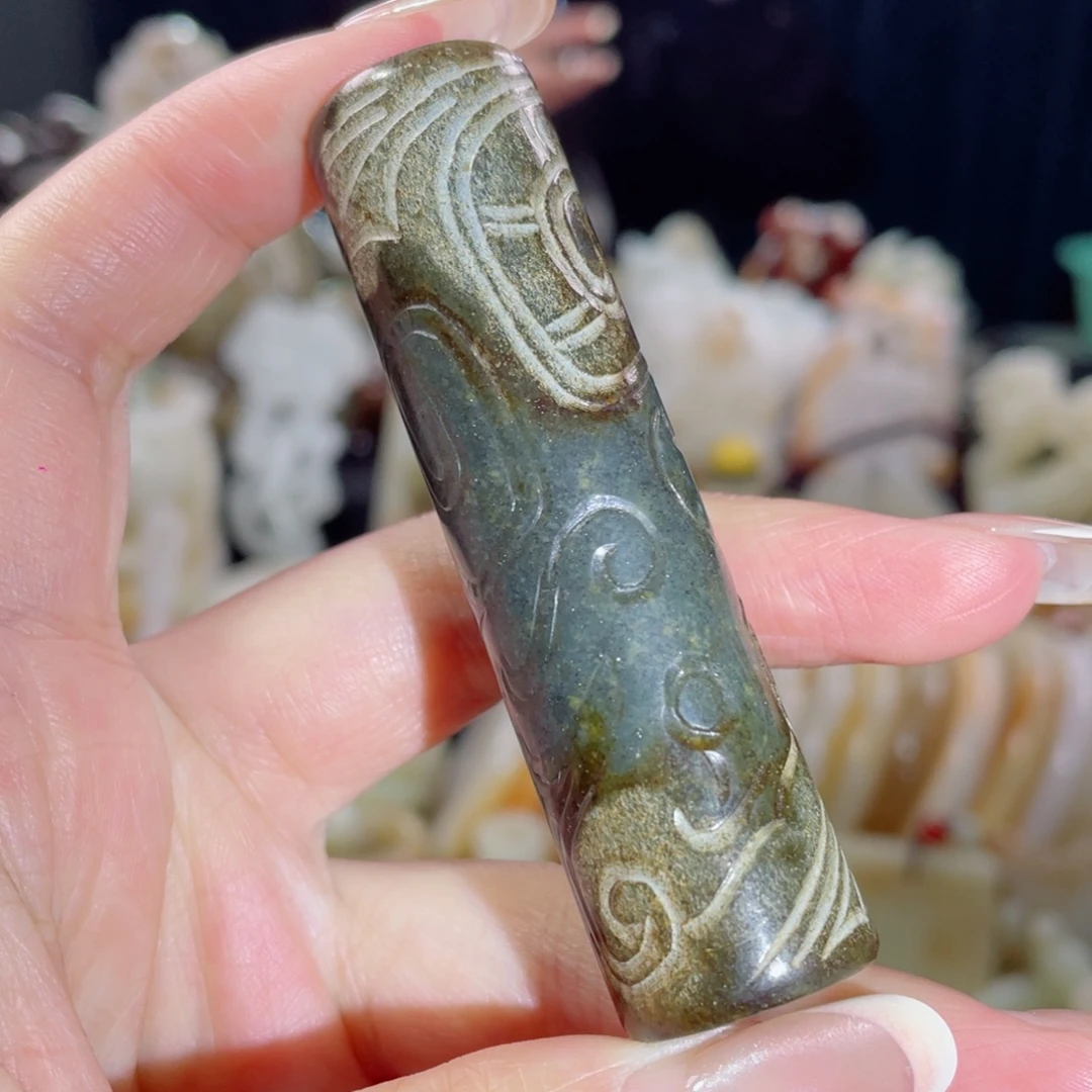 和田玉未镶嵌把件8