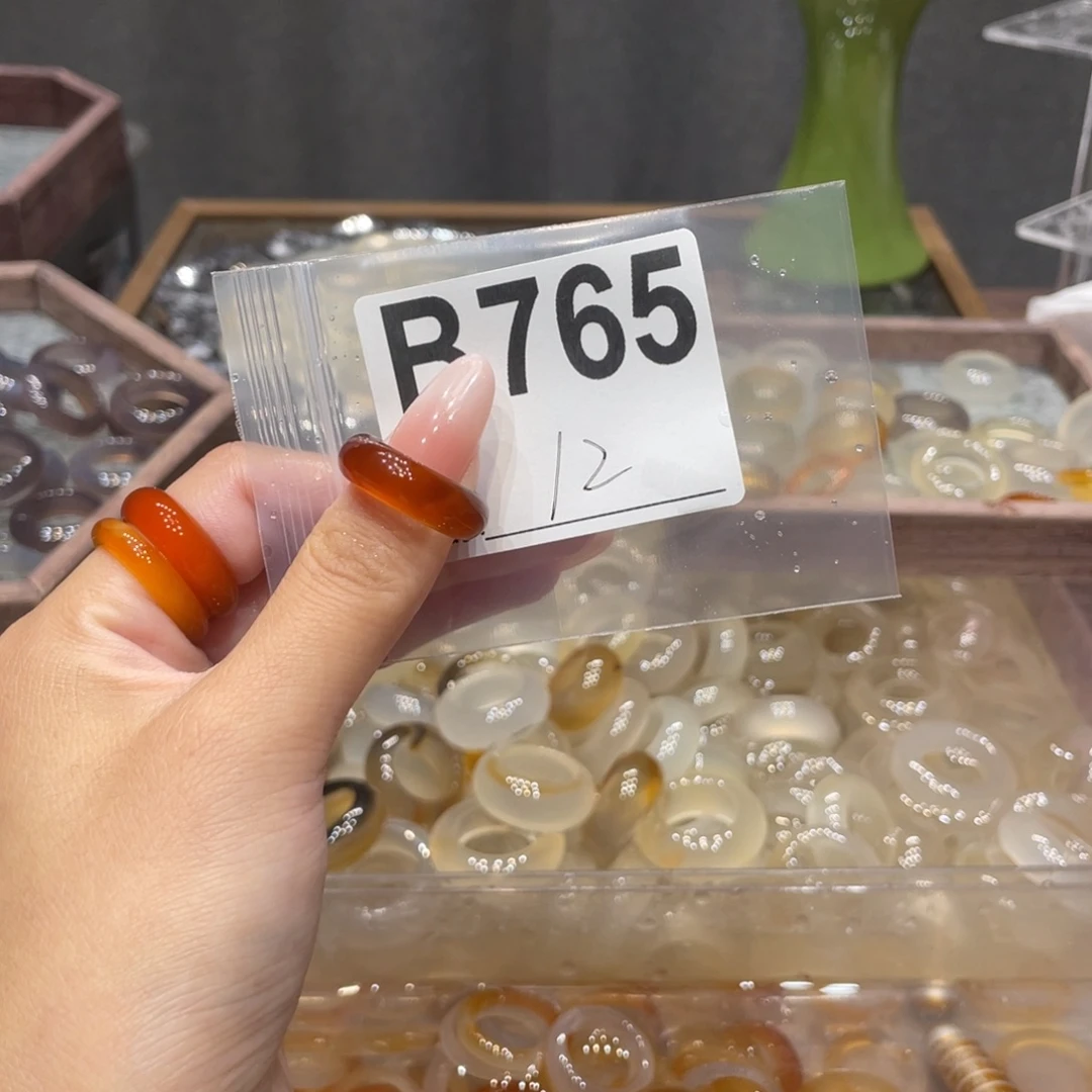 玛瑙/玉髓未镶嵌戒指765