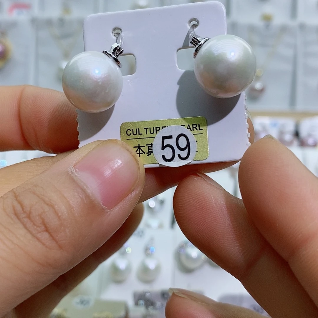 淡水珍珠银S925镶嵌吊坠(赠链)