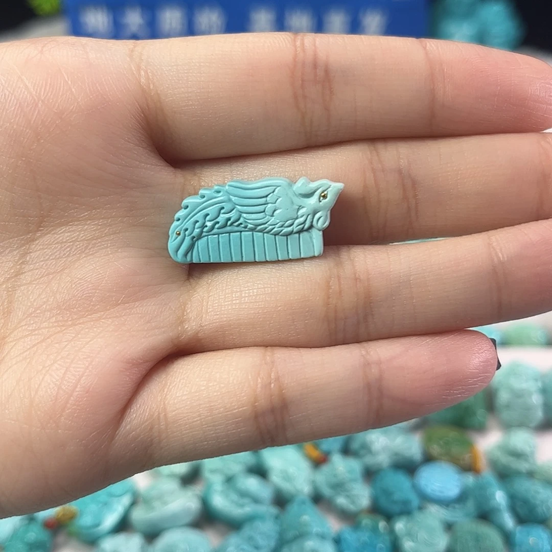绿松石未镶嵌吊坠(不含链)