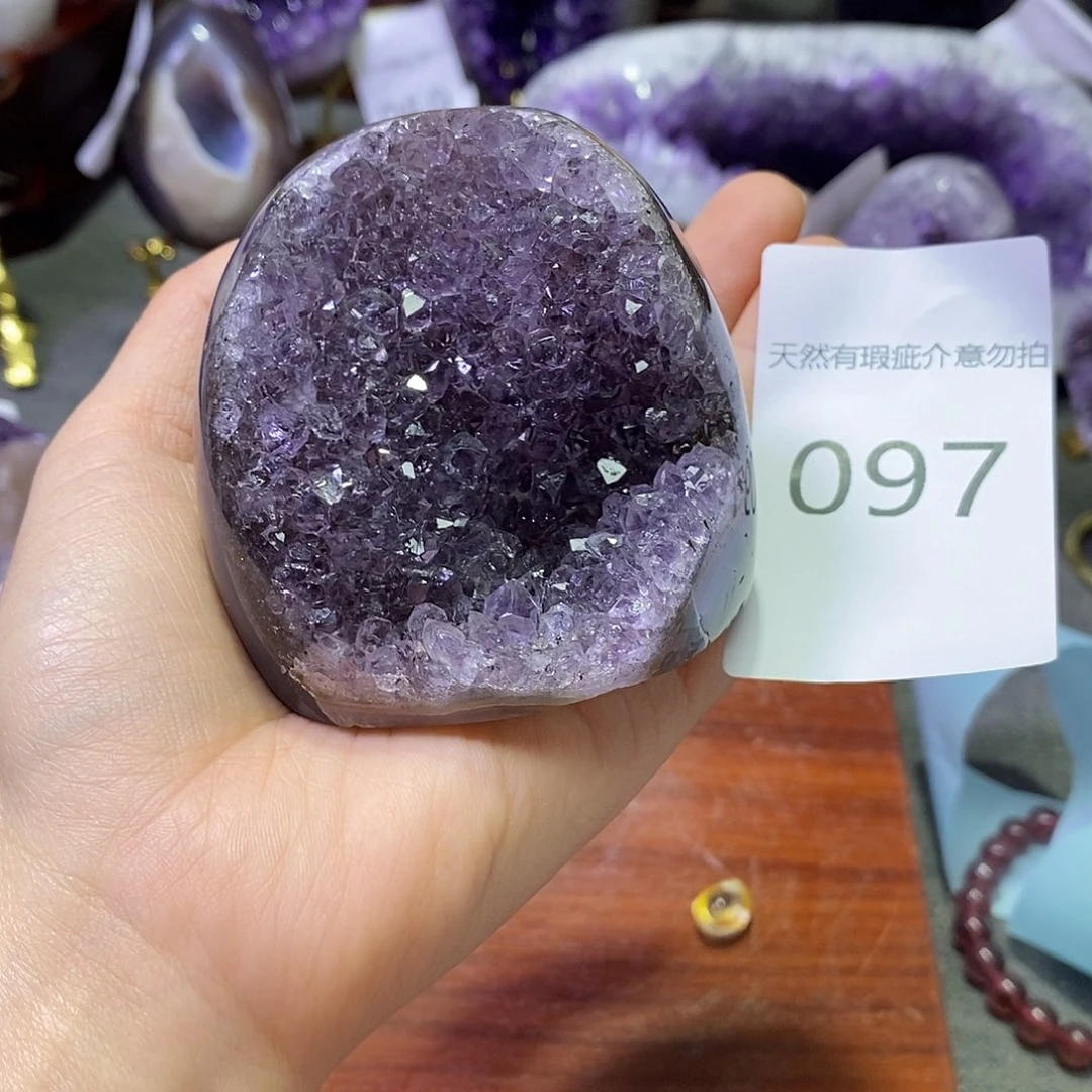 紫晶珠宝半成品未镶嵌
