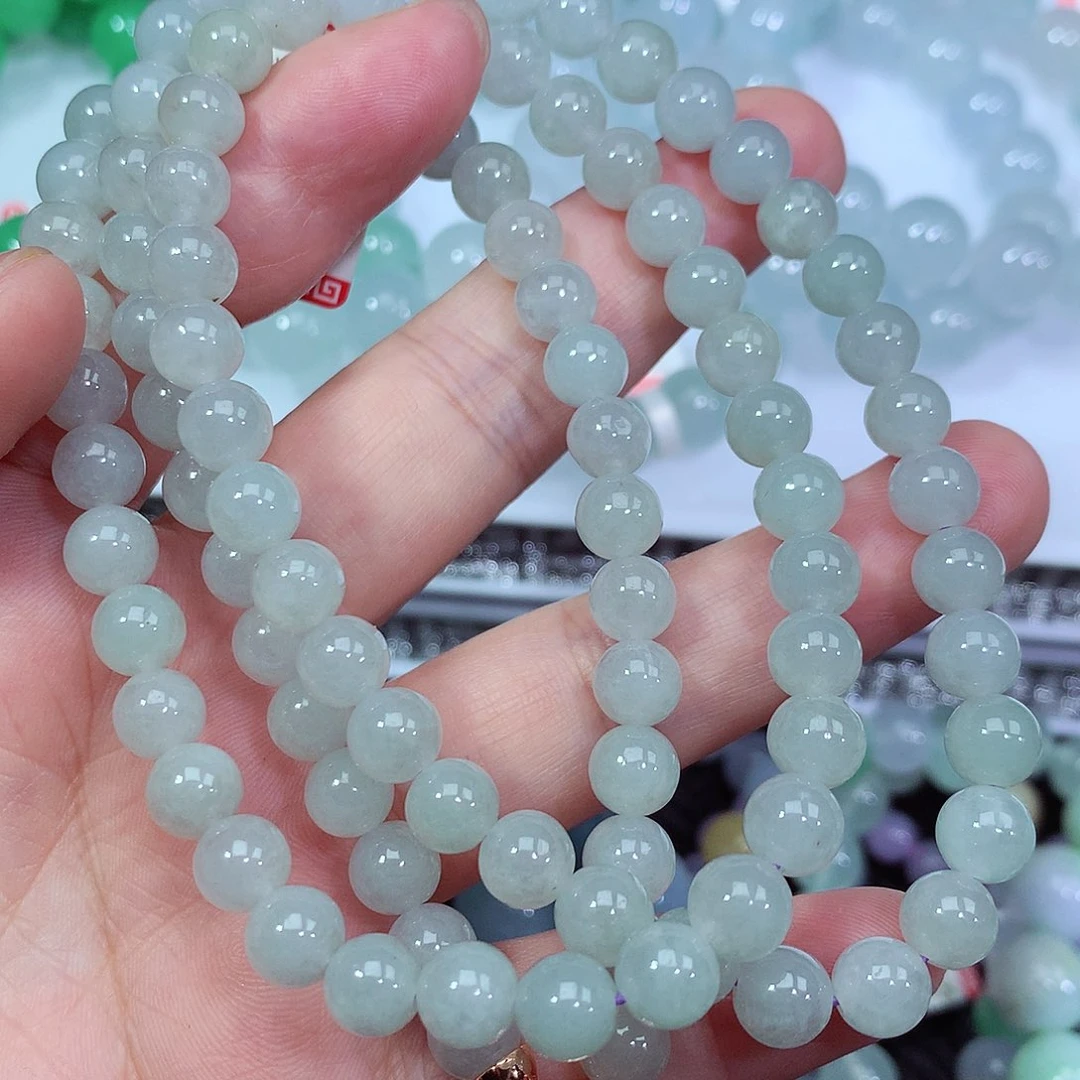 翡翠手链未镶嵌卡7.3