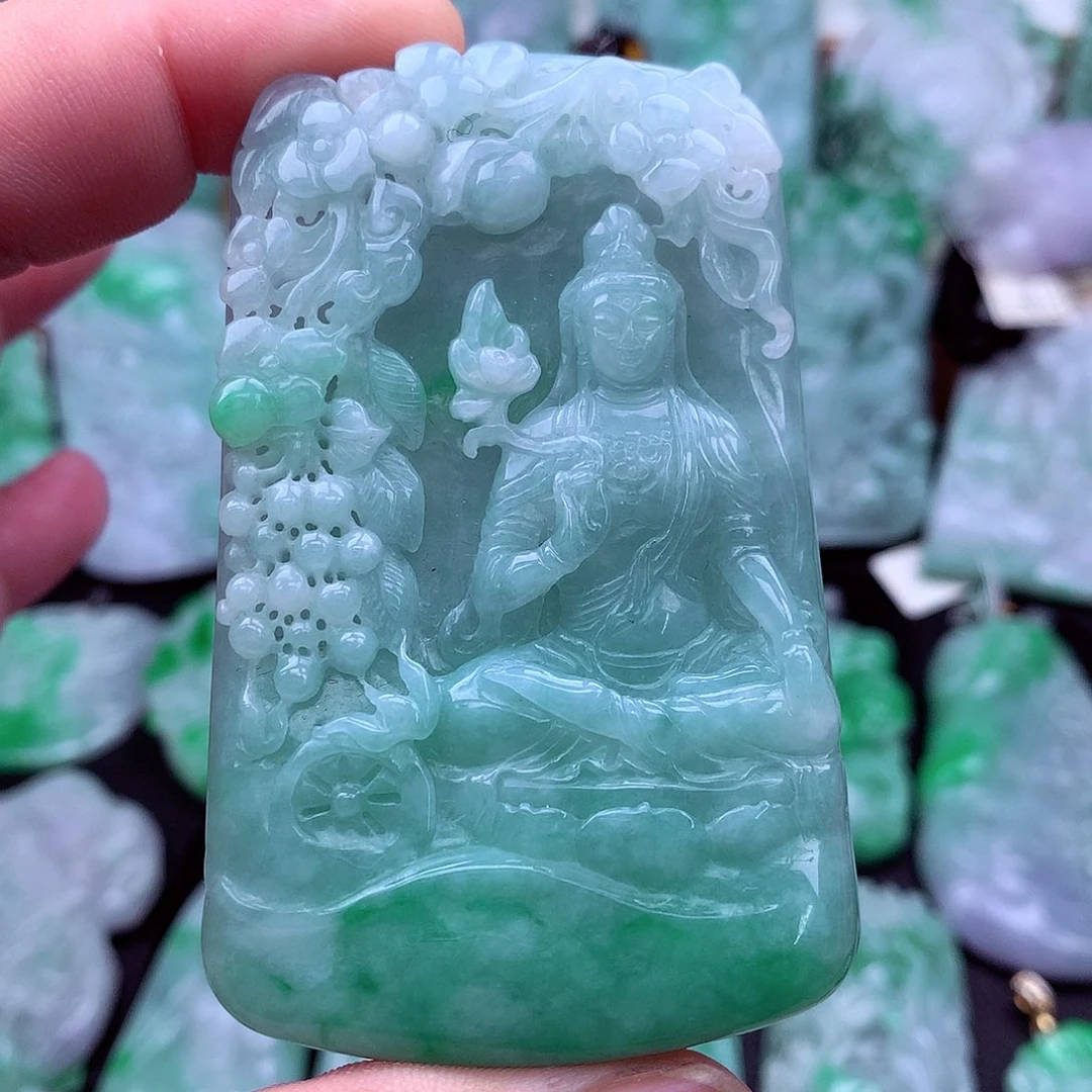 翡翠未镶嵌吊坠(不含链)