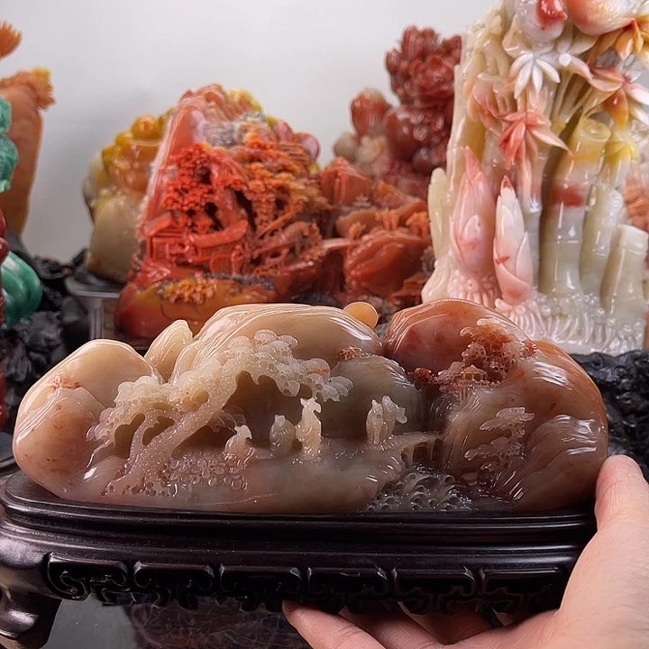 寿山石富春山居图